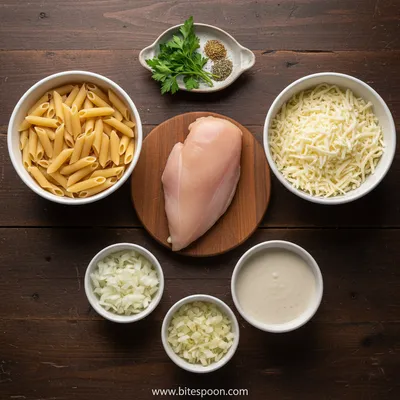 Chicken Pasta Casserole Recipe - cooking process