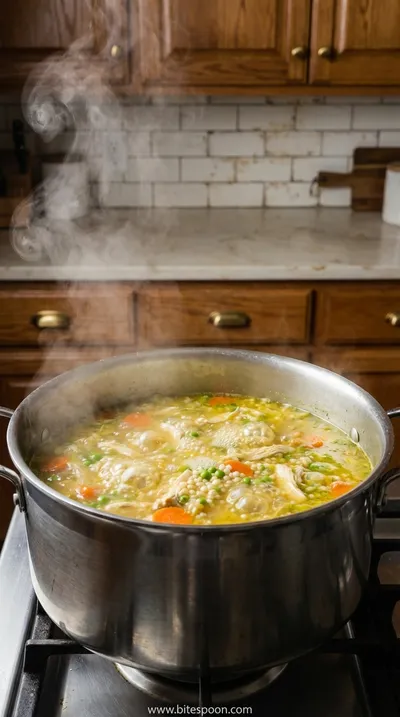 The Best Chicken Soup Recipe You'll Ever Eat - cooking process