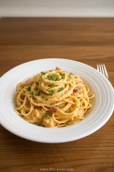 Quick and Easy Chicken Spaghetti - ready to serve