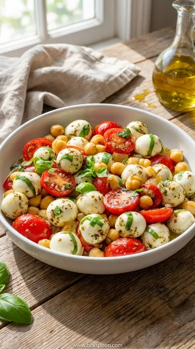 Chickpea Caprese Salad: Fresh & Easy Recipe