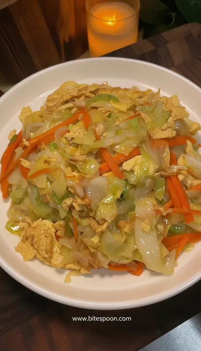 Chinese Cabbage and Egg Stir-Fry Recipe - ready to serve