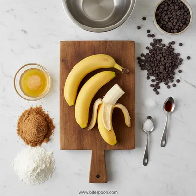 Moist Chocolate Chip Banana Bread - cooking process