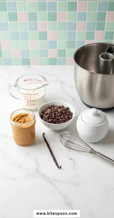 Chocolate Peanut Butter Ice Cream - cooking process