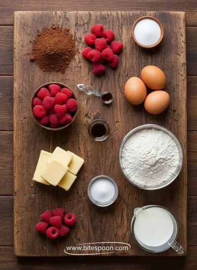 Chocolate Raspberry Cake - cooking process