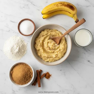Cinnamon Swirled Banana Bread - cooking process