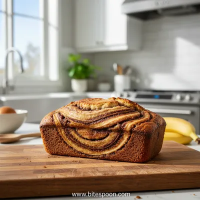 Cinnamon Swirled Banana Bread