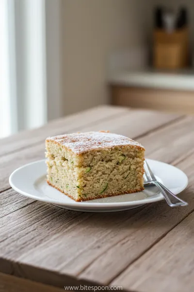 Cinnamon Zucchini Cake Recipe - ready to serve