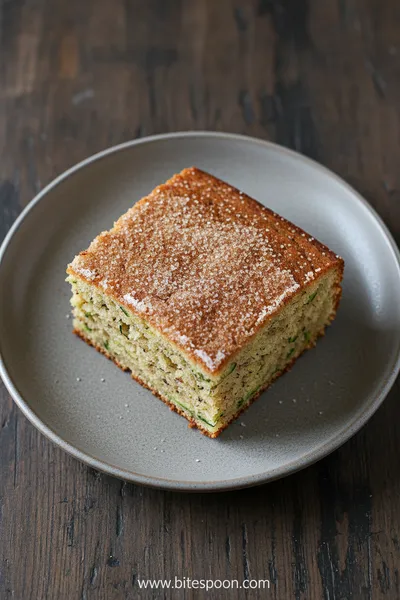 Cinnamon Zucchini Cake Recipe