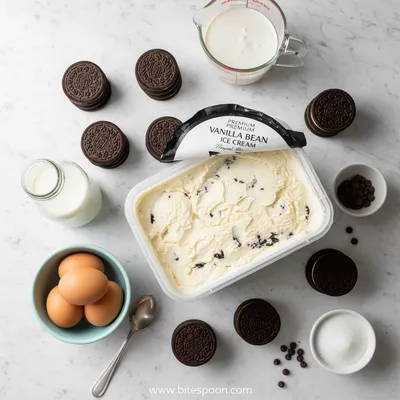 Cookies and Cream Ice Cream Cake - cooking process