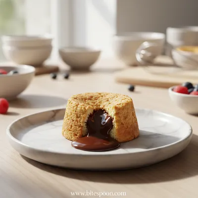 Cottage Cheese Lava Cake Chocolate Protein