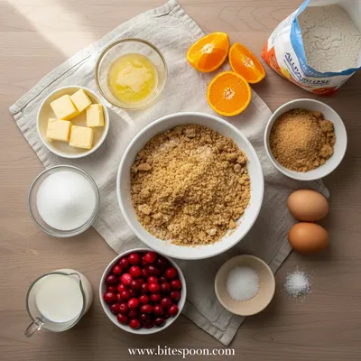 Cranberry Orange Muffins with Streusel Topping - cooking process