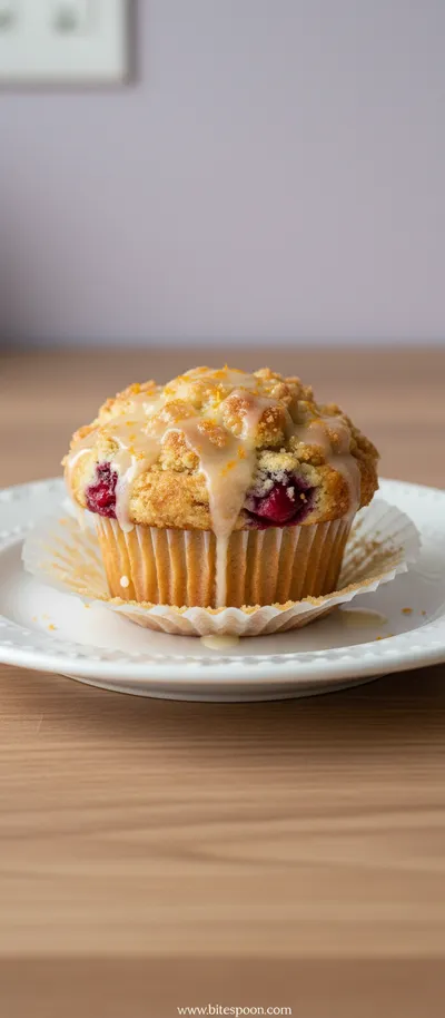 Cranberry Orange Muffins with Streusel Topping