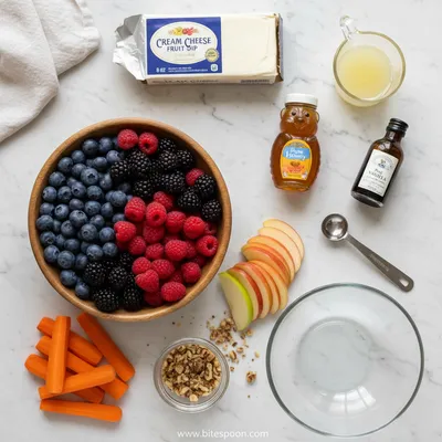 Cream Cheese Fruit Dip – Quick & Easy Snack - cooking process