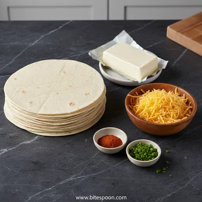 Cream Cheese Tortilla Bites: Easy Party Appetizer - ingredients preparation