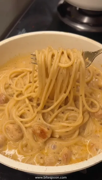 Cream Chicken Spaghetti Recipe