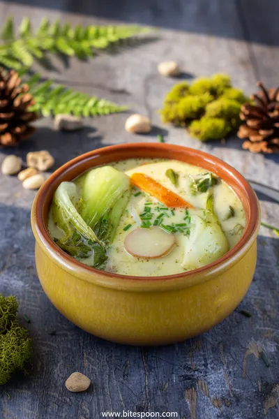 Cream of Vegetable Soup Recipe - ready to serve