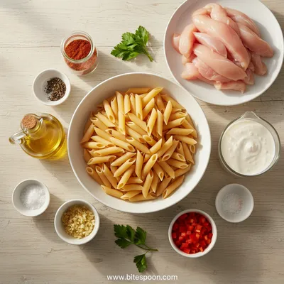 Creamy Cajun Chicken Pasta - cooking process