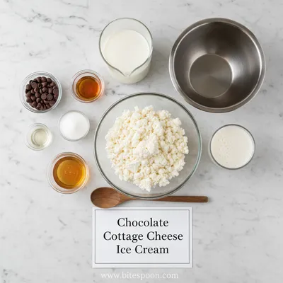 Creamy Chocolate Cottage Cheese Ice Cream - cooking process
