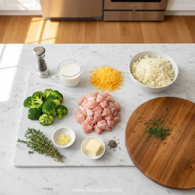 Creamy Low Carb Chicken Casserole - cooking process
