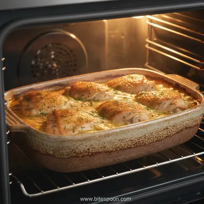Creamy Oven Baked Chicken Thighs Recipe - ingredients preparation