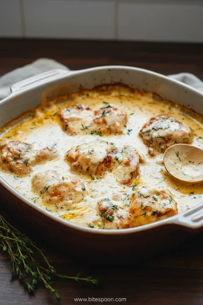 Creamy Oven Baked Chicken Thighs Recipe