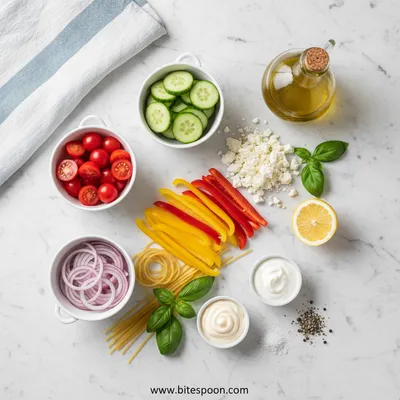 Creamy Pasta Salad Recipe - cooking process