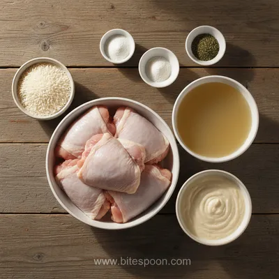 Crock Pot No Peek Chicken with Rice - cooking process