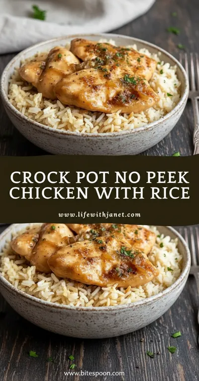 Crock Pot No Peek Chicken with Rice