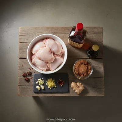 Crockpot Bourbon Chicken Recipe - ingredients preparation