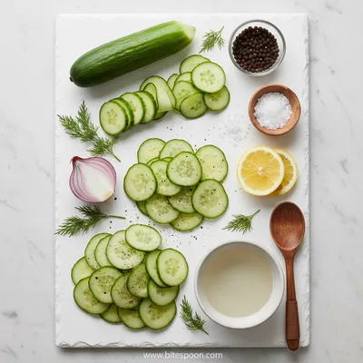 Cucumber Vinegar Salad – Quick & Easy Recipe - cooking process