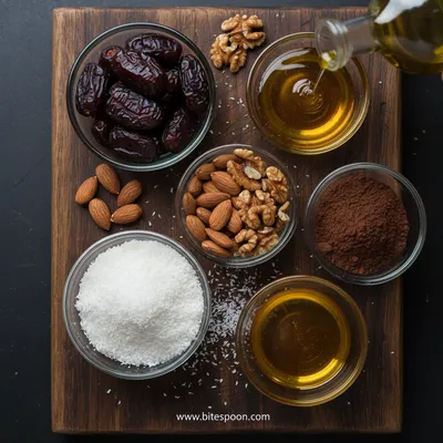 Healthy Date Balls - cooking process