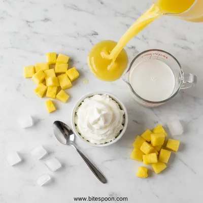 Starbucks Dole Whip Refresher - cooking process