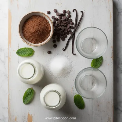 Duo of Chocolate Ice Cream Glasses - cooking process