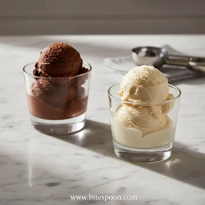Duo of Chocolate Ice Cream Glasses