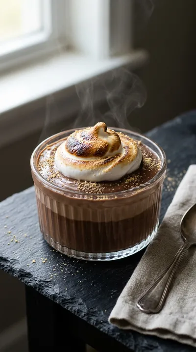 No Bake S'mores Pudding Cups