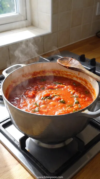 Easy Marinara Sauce Recipe: Quick Homemade Italian Sauce - cooking process