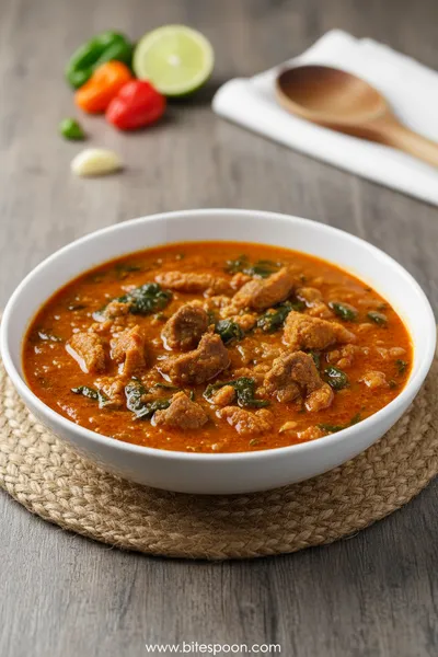 Spicy Egusi Soup Recipe For Beginners - ready to serve