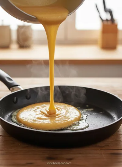 Fluffy American Pancakes – Quick & Easy Breakfast - ingredients preparation