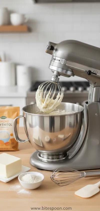 Fluffy Keto Cream Cheese Cookies - ingredients preparation