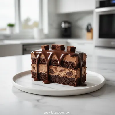 Frozen Brownie Ice Cream Cake
