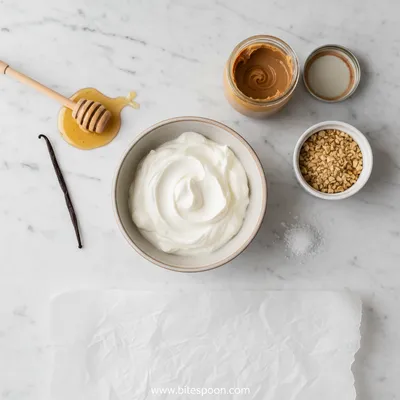Frozen Greek Yogurt Peanut Butter Bites - cooking process