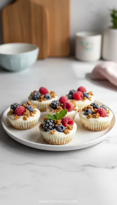 Frozen Yogurt Granola Cups