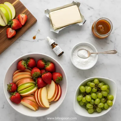 Fruit Dip with Cream Cheese – Easy Caramel‑Flavored Snack - cooking process