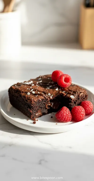 Fudgy Protein Brownies - ready to serve