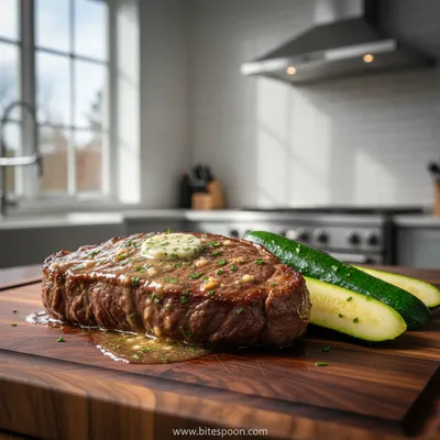 Garlic Butter Steak and Zucchini Delight