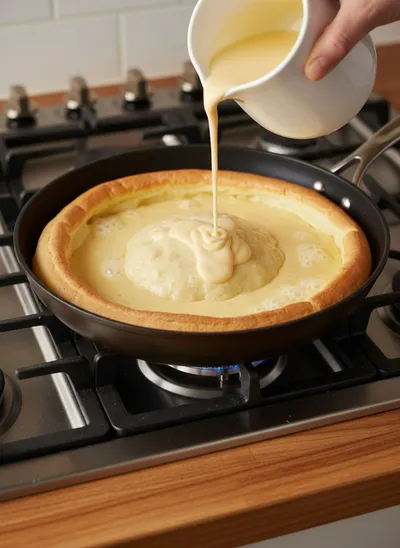 Fluffy German Pancakes – Quick & Easy Recipe - ingredients preparation