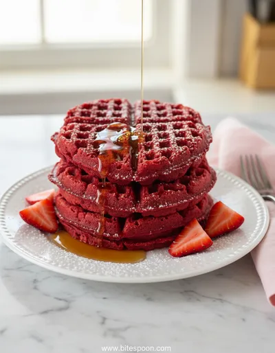 Gluten Free Red Velvet Waffles – Easy Breakfast Recipe