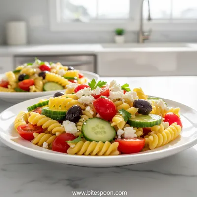 Greek Pasta Salad with Feta Cheese – Easy Recipe