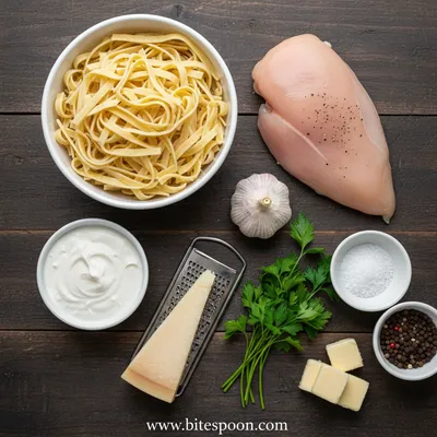 Grilled Chicken Alfredo Pasta - cooking process