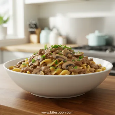 Creamy Ground Beef Stroganoff – Ready in 30 Minutes